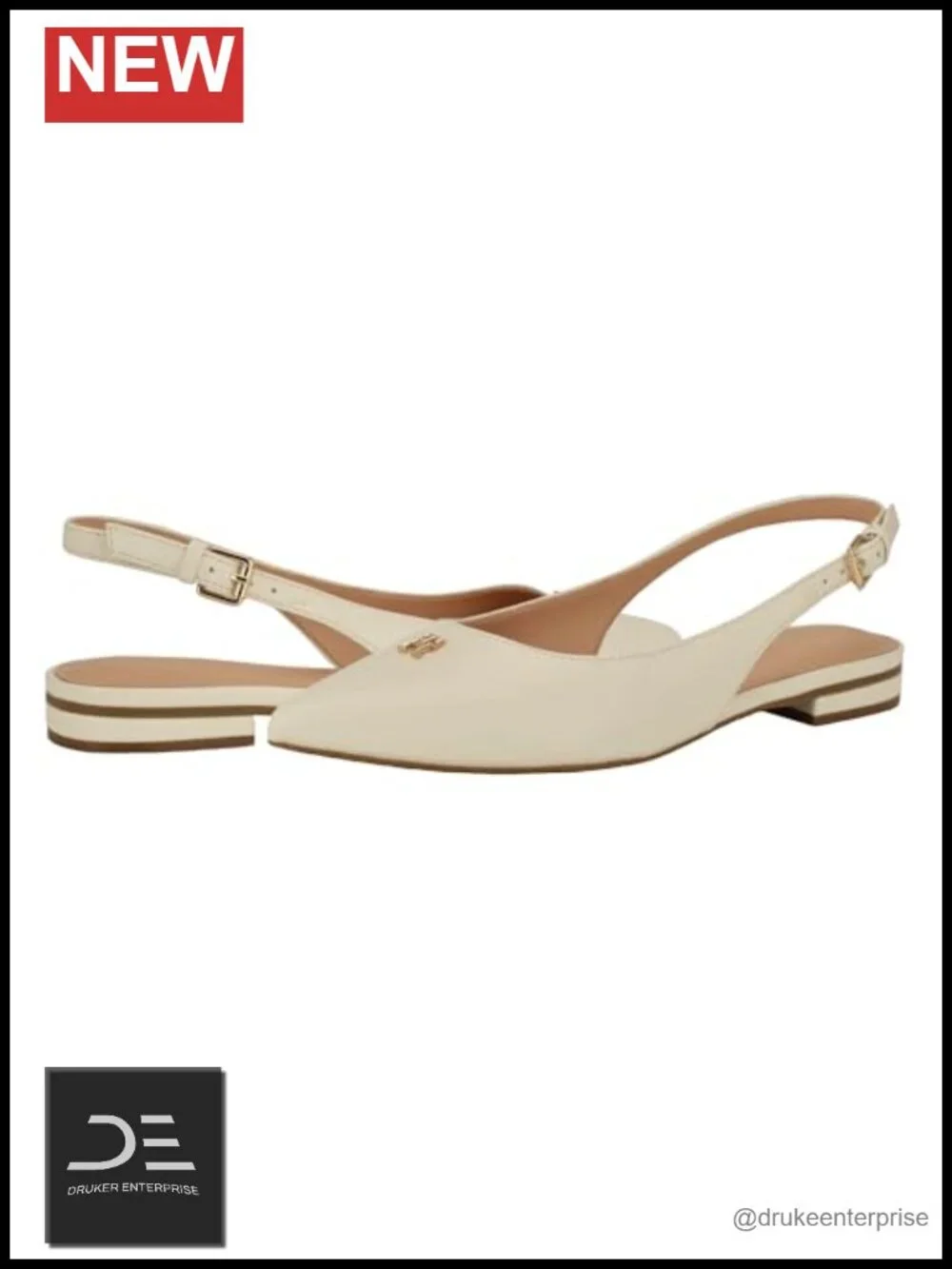 Tommy Hilfiger Velina Ballet Flats Pointed Toe Slip On